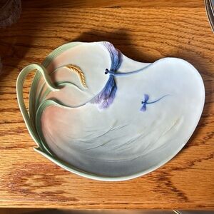 Franz Porcelain 6.25” Dragonfly Plate